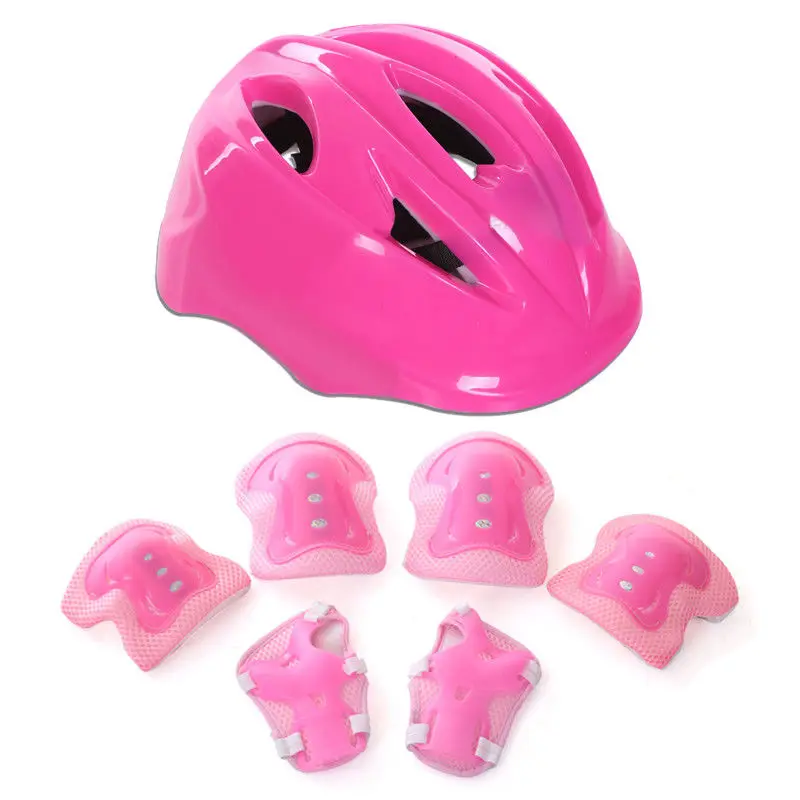 2019 Baby Kids Ice Hockey Jersey Ski Helmet Arm Sleeve Knee Protector Set Brace Support Roller Skating Skateboard Protection Set