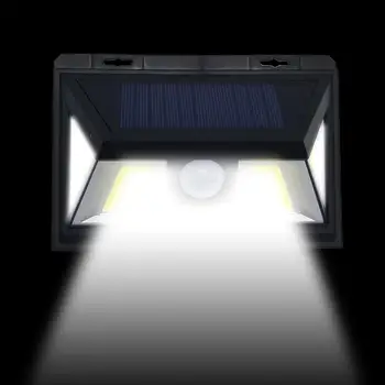

80 COB LED Solar PIR Motion Sensor Wall Light 3 Modes Outdoor Garden Lamp