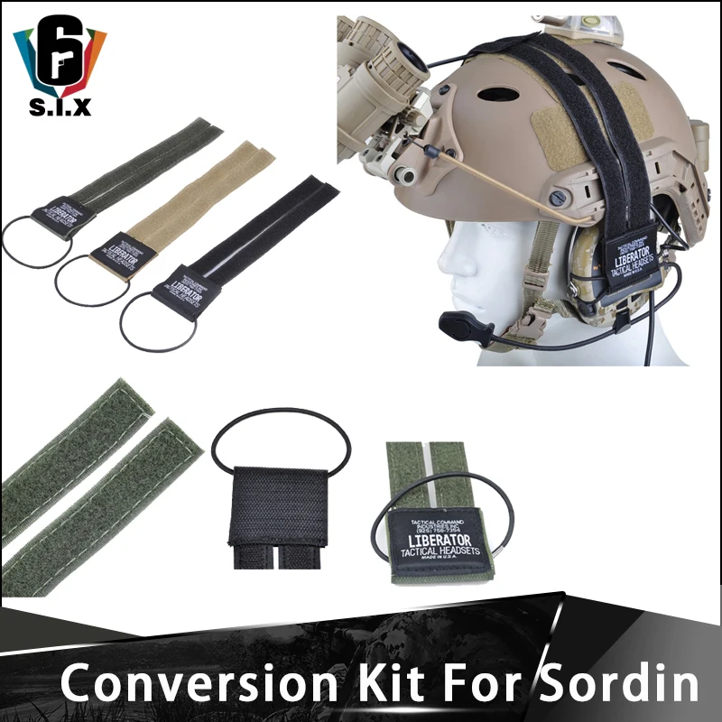 

Z Z-TAC Tactical Conversion Kit For Airsoft Helmet Headset Military Sordin Headphone Sticker Softair zsordin Headset Accessories
