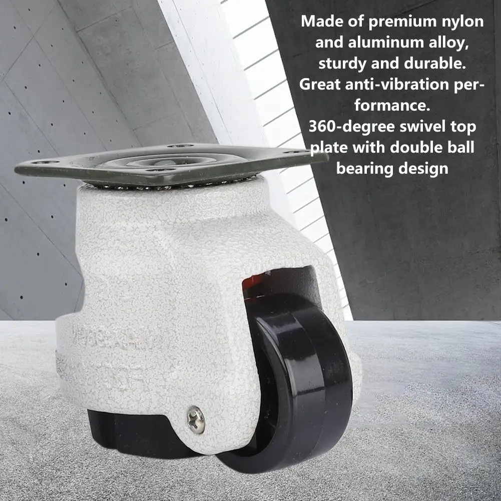 

4pcs 1.5" Retractable Leveling Caster Industrial Machine Swivel Caster 330lbs Capacity Swivel Caster