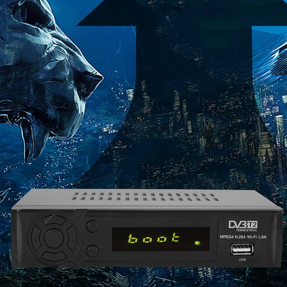 Горячая 100 240 В Smart HD цифровая приставка ТВ приемник DVB T2 (ЕС plug)|ТВ-приставки и
