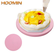 HOOMIN Rotating Cake Turntable Revolving Cake Decorating Stand Platform Bakeware 5.5 Inch /14 CM Cake Decorating Tool