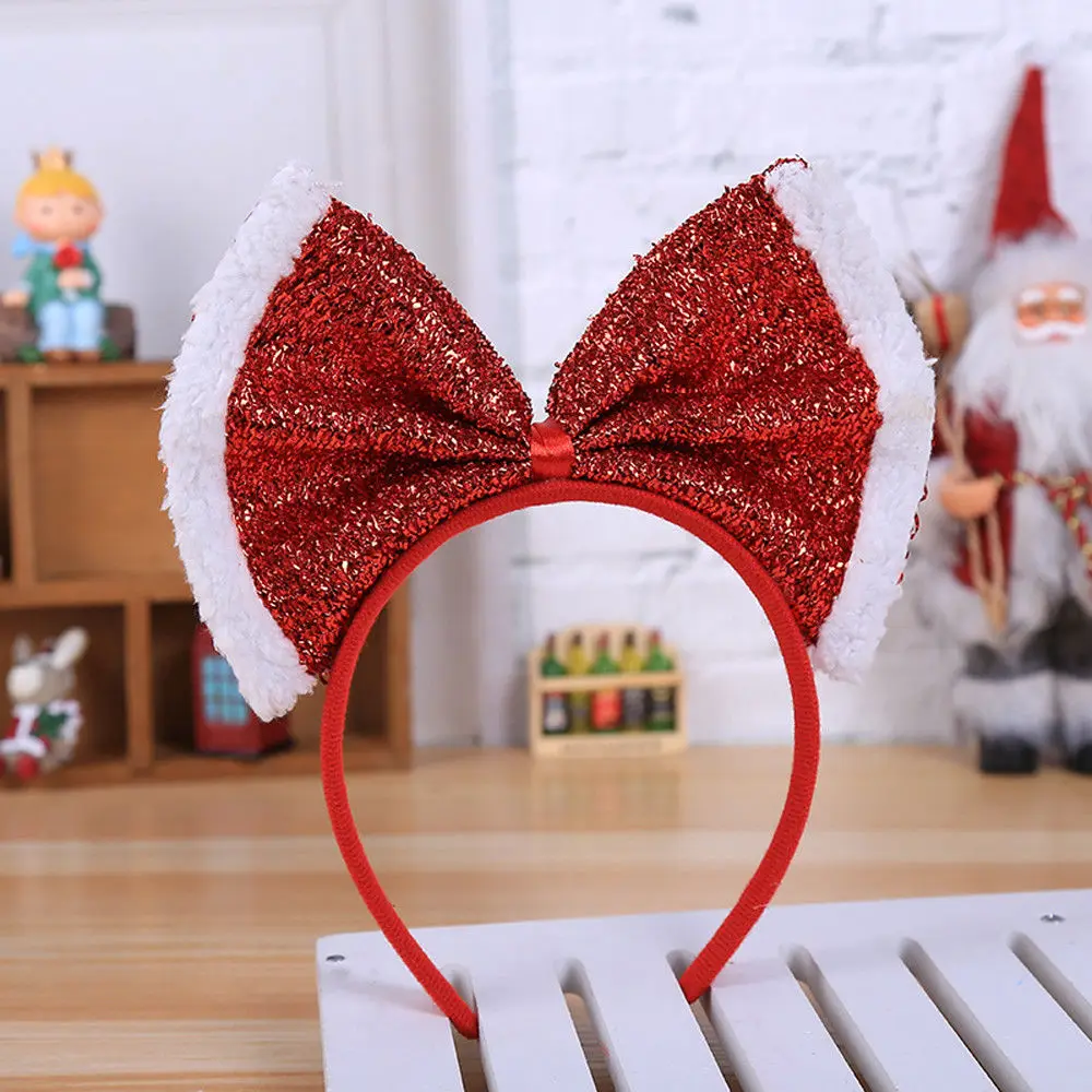 Nuevo Vestido elegante Sombrero De Navidad Diademas Sombrero De Cuernos De Reno Santa Navidad Adulto