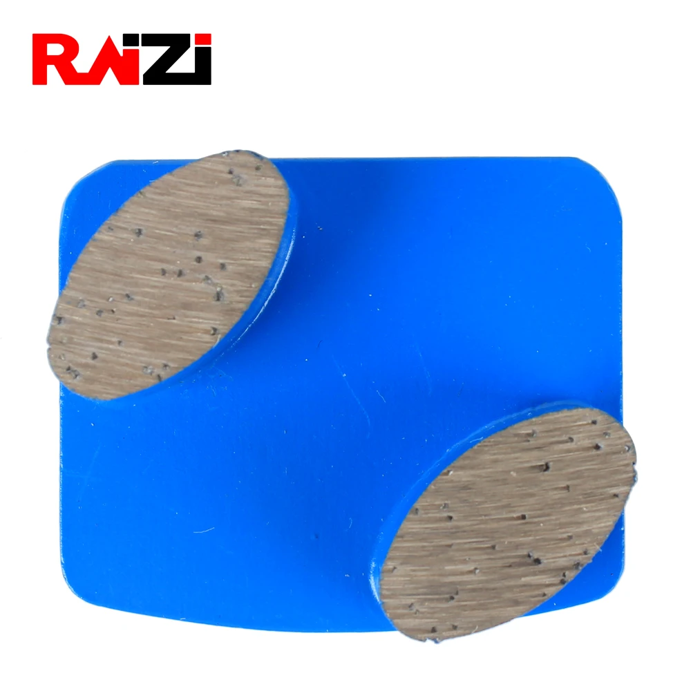 Raizi 2 Овальный металлический Сегмент алмазный шлифовальный станок скребок зернистость 30 Средний скребок для Бетонного Пола