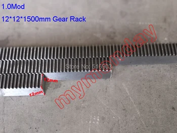 

35Pcs 1Mod 1 Modulus High Precision Gear Rack steel 12*12*1500mm + 35Pcs 1M 25teeth pinion 8mm bore