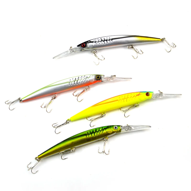 Bobing 5pcs/set 14.5cm 12.7g Fake Fishing Lure Minnow Fishing Bait Carp