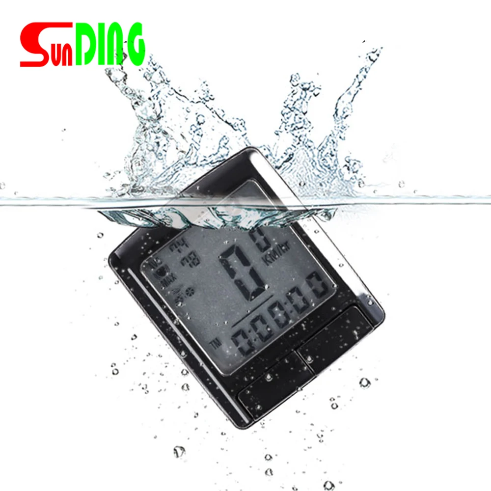 

SunDing SD-565 Waterproof Wireless Bike Bicycle Computer Odometer Speedometer Bike Computer Heart Rate Monitor with Chest Strap