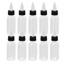 10 шт. 30 мл пластиковые пустые жидкие тату в виде бутылки Коробка Чехол держатель образец глаза падение многоразового использования бутылки Портативный Макияж Контейнер