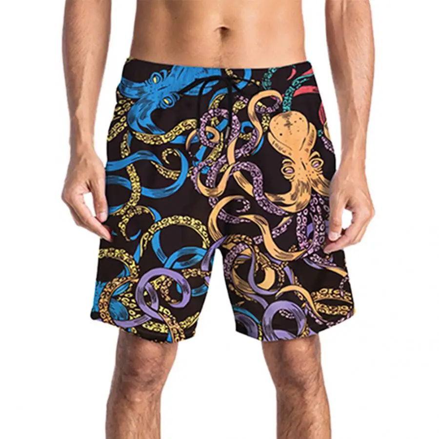 Cotton Fashionable Men Male Summer Shorts Casual 3D Pattern Printed