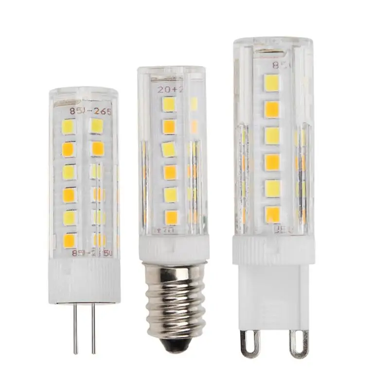 Alloet G4/G9/E14 7 Вт Керамический 52 SMD2835 светодиодный светильник лампочка 220 В 240 сменный