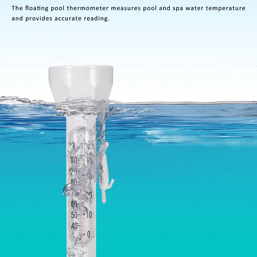Плавающий Термометр для бассейна прочная температура воды со струной Небьющийся для бассейнов acuzzis аквариумов