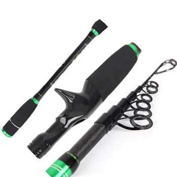 

OLOEY Outdoor Fiberglass Sea Rod Telescopic Fishing Rod Pole Fishing Tackle Tools 2.1/2.4m