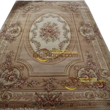 Вязаный вручную толстый плюшевый шерстяной французский ковер, ковер для спальни, круглый ковер, вязаная Античная Натуральная овечья шерсть