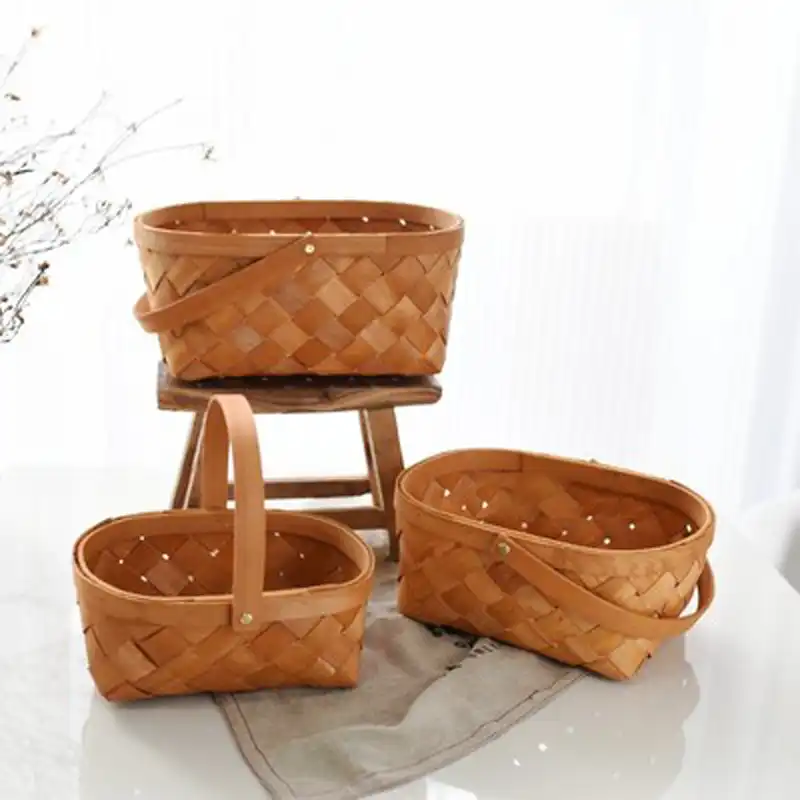 SUSSEX TRUG Home Garden Decor Newly Wooden Garden Fruit Vegetables Basket TRUGS