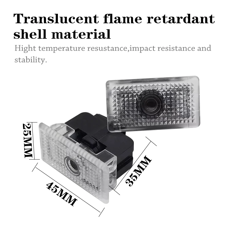 2 Pcs ل تسلا نموذج 3 S X شعار العارض LED مصباح للزينة سيارة الباب مرحبا أضواء الظل ضوء