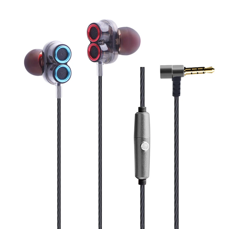 Buy In ear mobile phone headset double moving ring