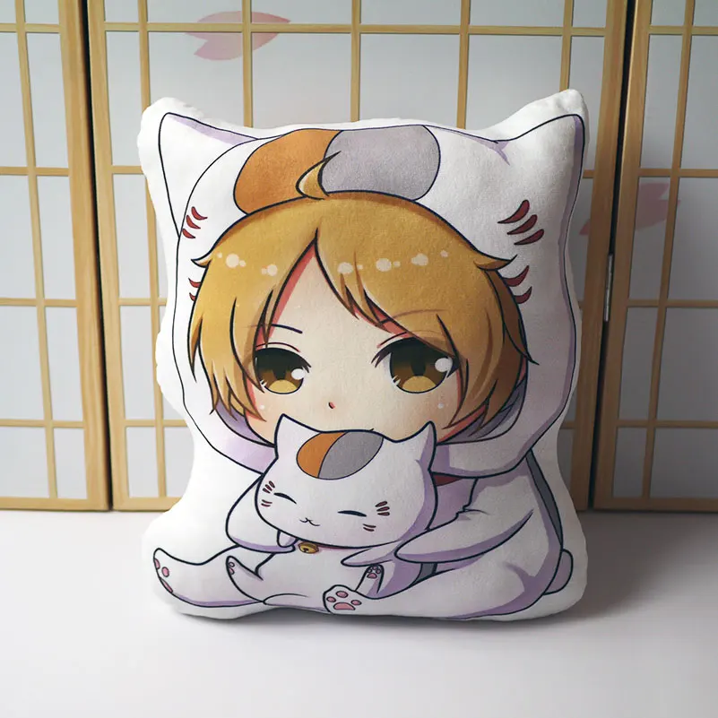 Natsume Yuujinchou Подушка Игрушка Аниме Такаши Мадара милый кот короткая плюшевая Мягкая кукла двухсторонняя наволочка 42 см для подарка