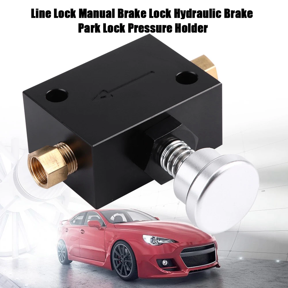 Line Lock Manual Brake Lock Hydraulic Brake Park Lock Pressure Holder Iron Universal for cars trucks Disc or Drum brakes