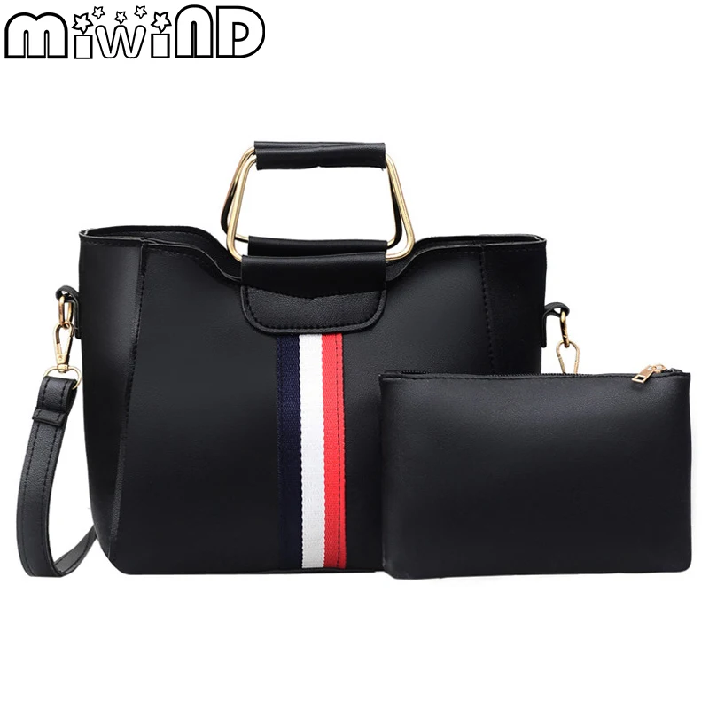 

Women Bag Handbag Shoulder Female High Quality Leather PU Fashion Designer Brand Cute Cartoon Ornaments 3-Piece Set MIWIND 2019