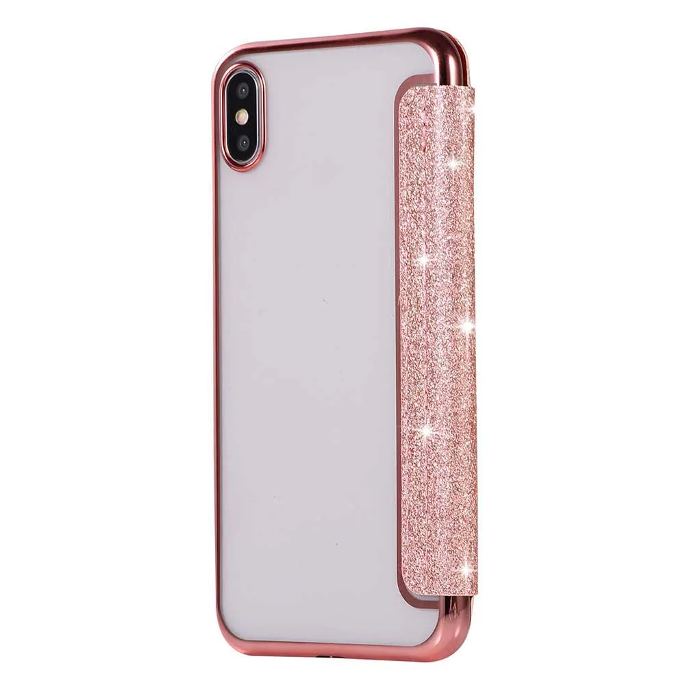 Чехол книжка KISSCASE для iPhone X XR XS MAX 8 7 6 6S Plus 5 5S мягкий чехол роскошный блестящий