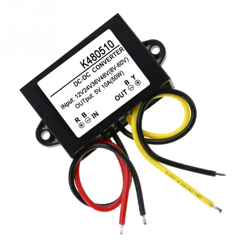 DC 12V/24V/36V/48V to 5V 10A понижающий преобразователь модуль питания Новинка|Инверторы и