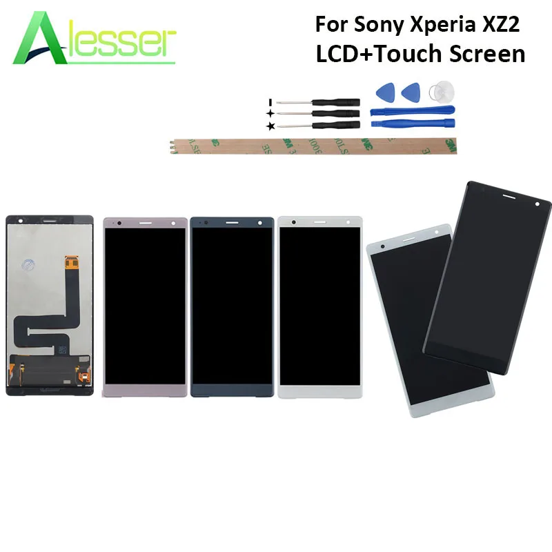 

Alesser For Sony Xperia XZ2 LCD Display And Touch Screen Screen Digitizer Assembly Replacement For Sony Xperia XZ2 With Tools