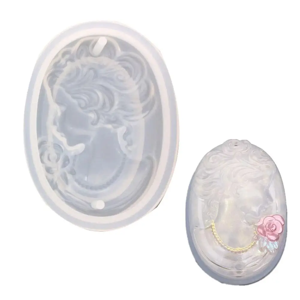 

DIY Crystal Epoxy Silicone Mould Elegant Lady Mold Aromatherapy Gypsum Defoamed Pendant Tool Concrete Molds