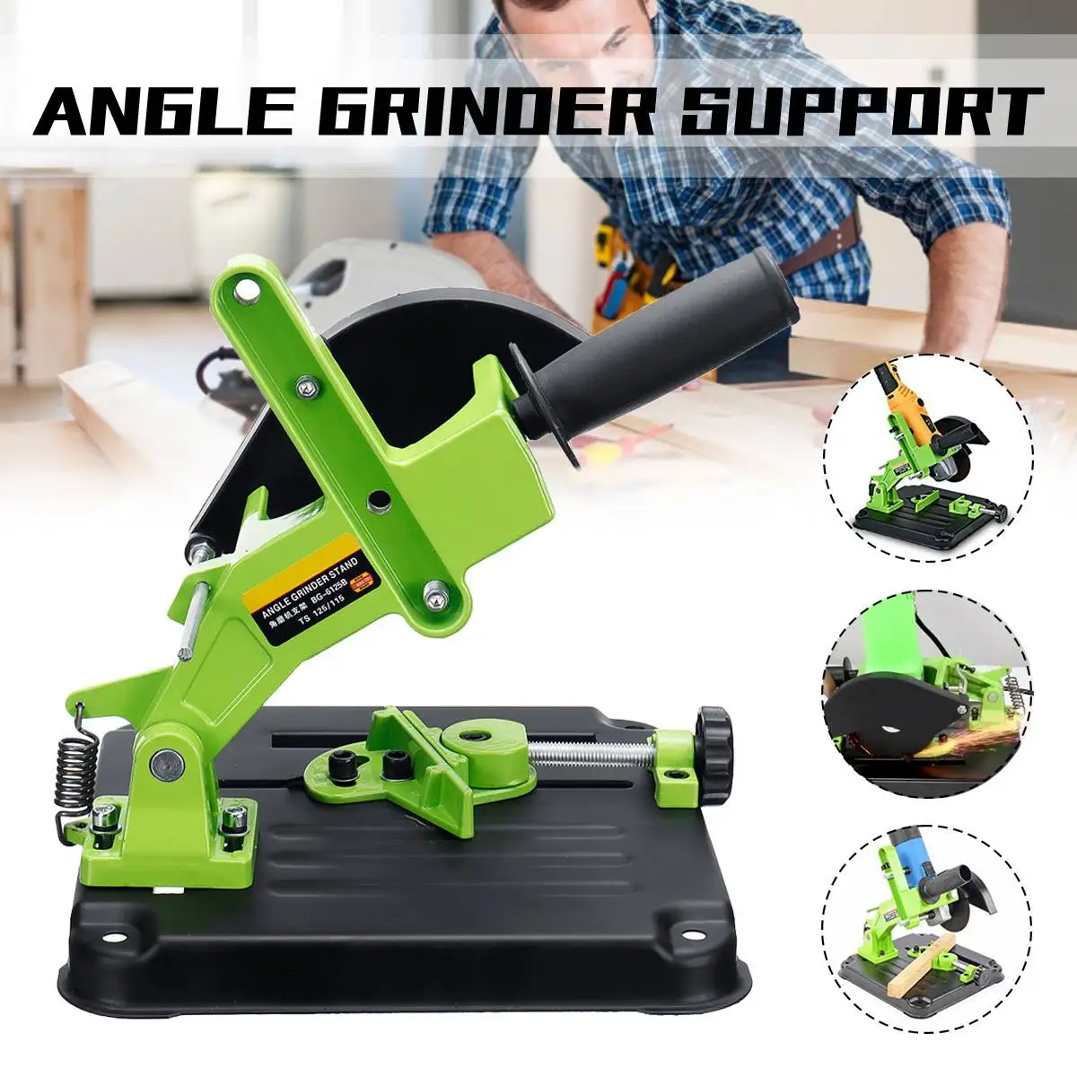 

Angle Grinder Stand Angle Grinder Bracket Holder Support For Cutter Angle Grinder Cast Iron Base Power Tool