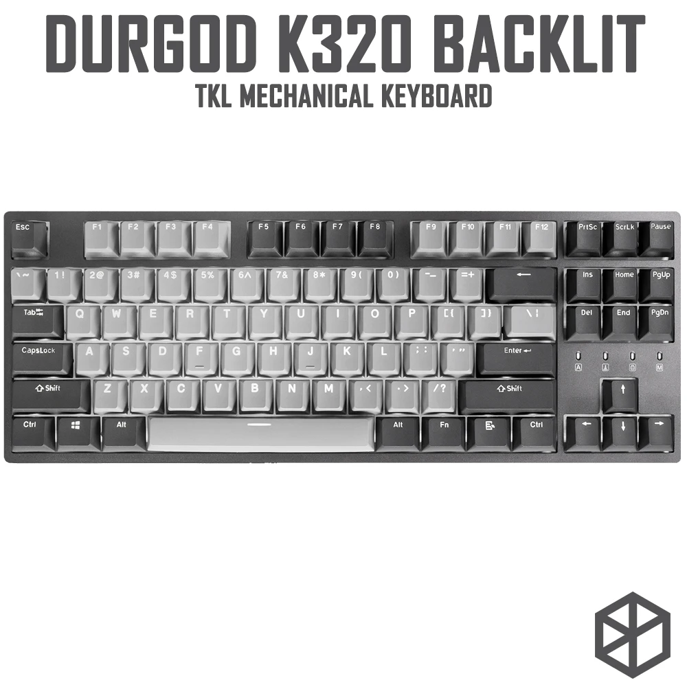 Механическая клавиатура durgod 87 corona k320 с подсветкой переключатели cherry mx pbt doubleshot