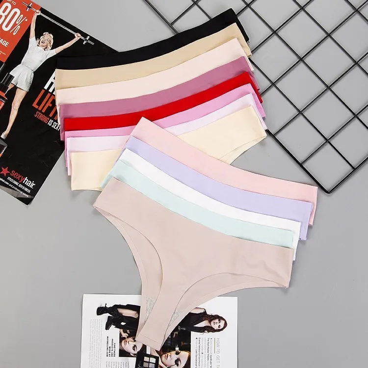 women's sexy panties Low-rise Solid Sexy Briefs Female Underwear G String Thong Seamless Female Invisible Underwear women's sexy panties Low-rise Solid Sexy Briefs Female Underwear G String Thong Seamless Female Invisible Underwear