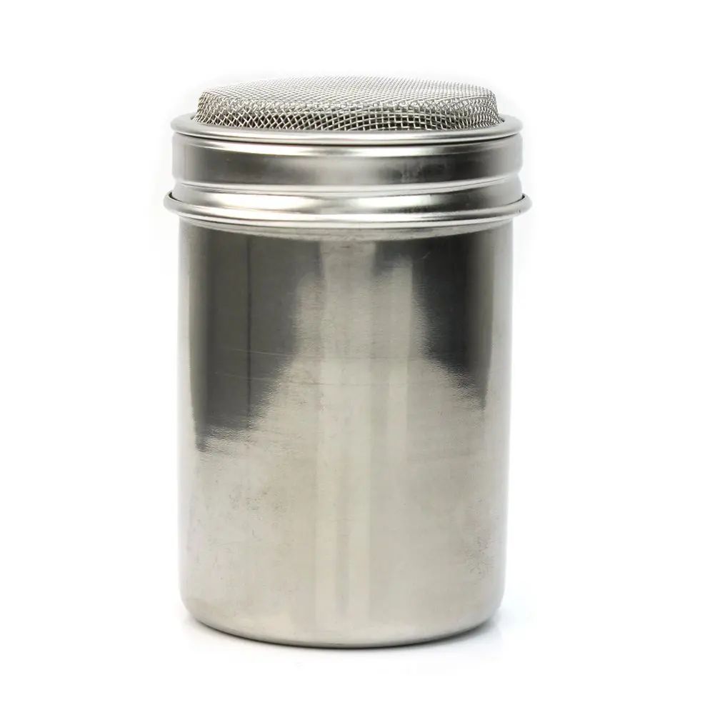 

Hot sale-Silver stainless steel mesh tube type dusters dusting salt shaker spice jar