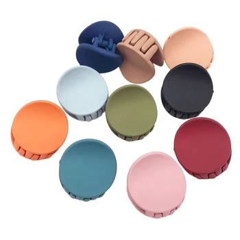 

10PCS Hair Claw Clips Mini Adorable Round Colorful Cute Durable Hair Pins Headdress Barrettes for Girls Women Kids