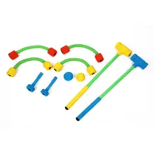 Портативный резиновый Пенящийся открытый игровой Спорт ворота Крокет игра для сада пляж сенсор для ворот спортивный аксессуар Air-Hockey Tool