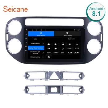 

Seicane Car Android 8.1 GPS Navigation Bluetooth For 2010-2015 VW Volkswagen Tiguan WiFi Multi-Touch Screen 9"car Radios Player
