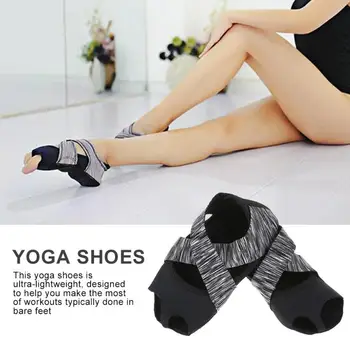 

Professional Women's Half Toe Grip Non-slip Fitness Dance Pilates Socks Girls Fashion Indoor Yoga Elastic Training Floor Shoes
