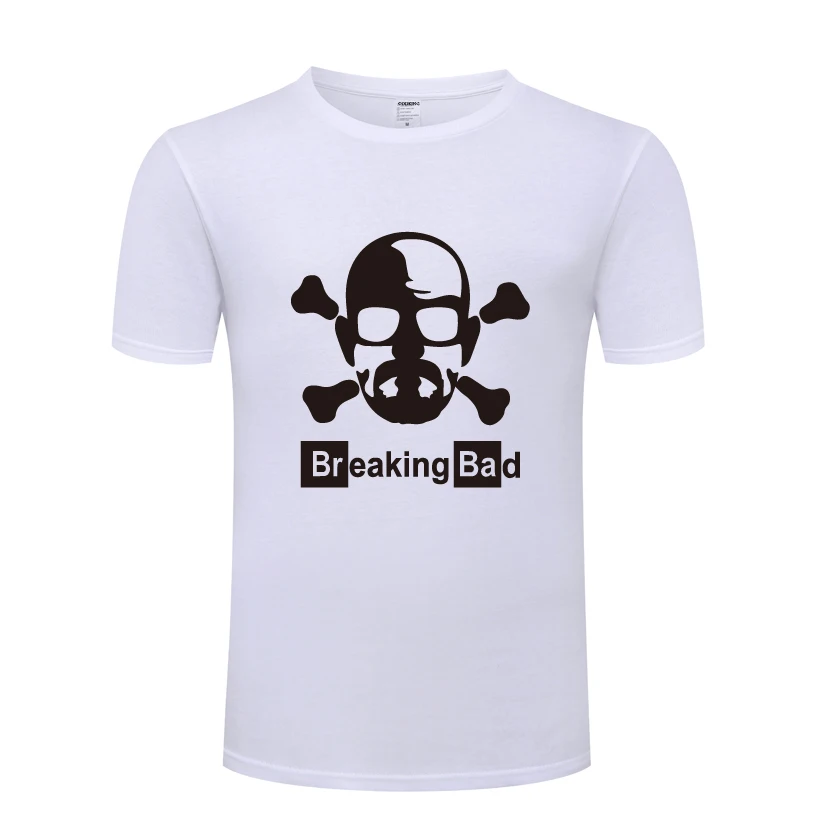 Break Bad Heisenberg Мужская футболка с черепом для мужчин новинка 2018 короткий рукав