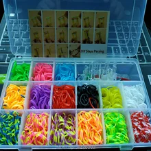 Эластичные резинки для плетения браслетов «сделай сам» в коробке, подарочный набор для девочек, детские игрушки для подростков 8-10 лет