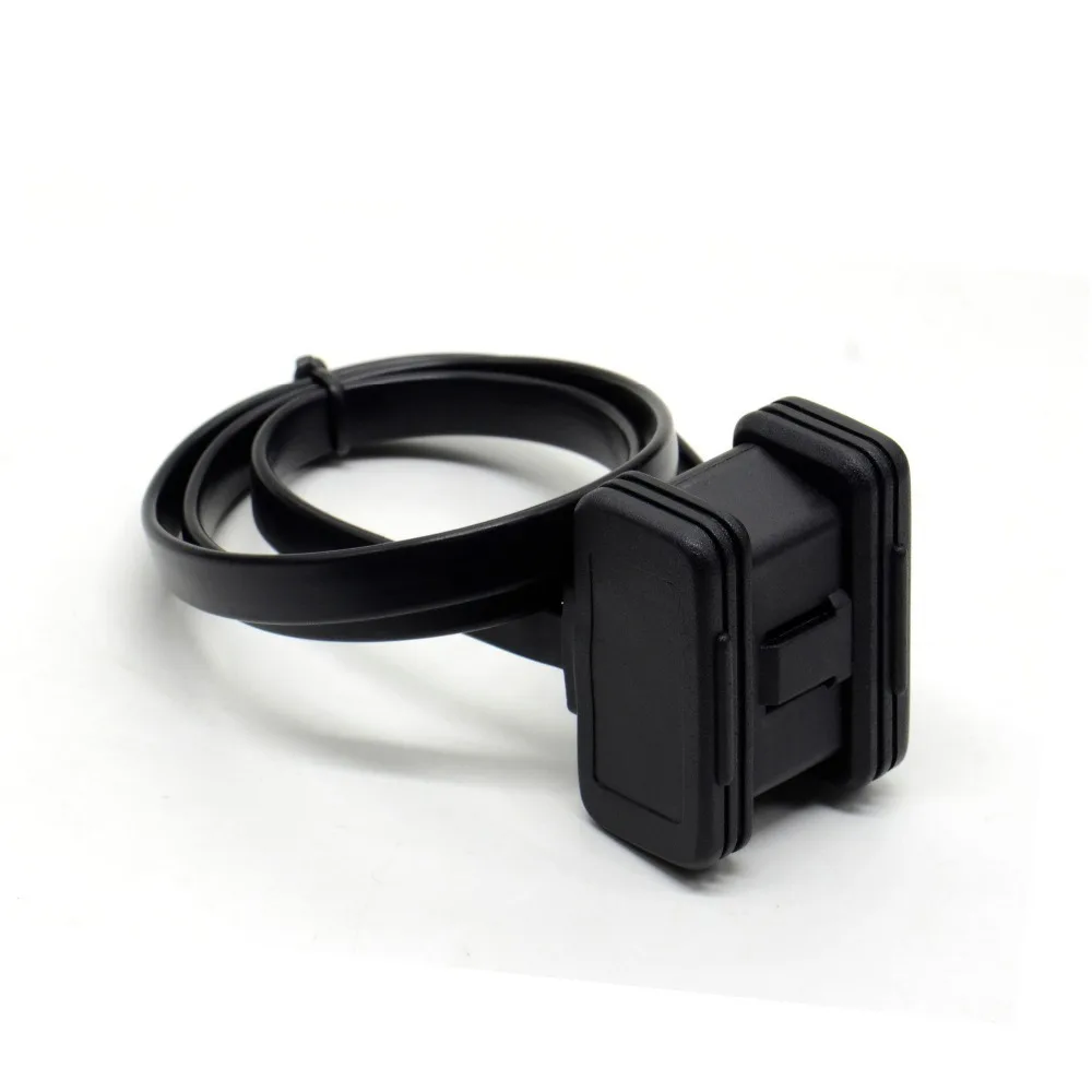 Горячая распродажа! Плоский + тонкий как лапша OBDII OBD 2 OBD2 16 контактный ELM327 штекер