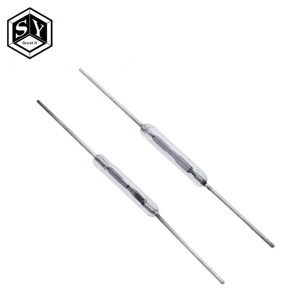 

10pcs N/O Reed switch Magnetic Switch 2 * 14mm Normally Open Magnetic Induction switch For Arduino