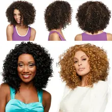 Natural Hair Wig Short Hair Big Curly Hairpieces Short Curl Synthetic Fiber Hair Ladies Curly Hair Wig Natural Hair Wig Short Hair Big Curly Hairpieces Short Curl Synthetic Fiber Hair Ladies Curly Hair Wig