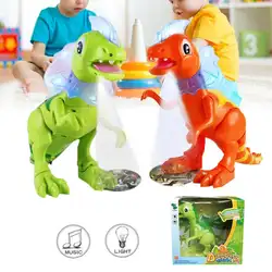 Детский мультфильм Электрический динозавр модель из АБС-пластика игрушка светящиеся вокальный проекция прогулки Ridgeback Дракон Образование