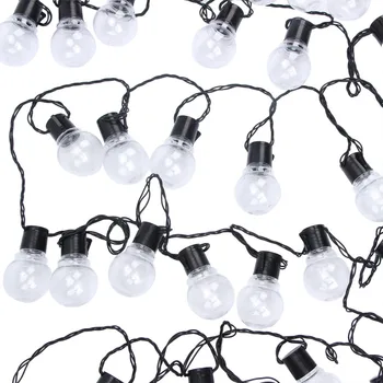 

10m 38 Led Wedding Globe Fairy String Light Christmas Light Bulb Garland Clear Outdoor Led Garden Party Home Fairy Light Warm