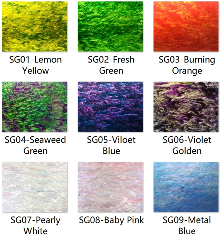 

300mm x 200mm x 3.0mm Acrylic (PMMA) Smoky Glittering Sheets - 1 pcs/color