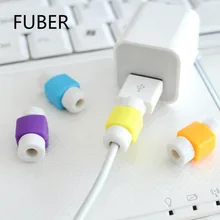 Хорошо Продаем Самые низкие цены на силикон обмотки зажимы USB протектор для кабеля передачи данных кабели защита для iPhone6 7 X инструмент обмотки проводов