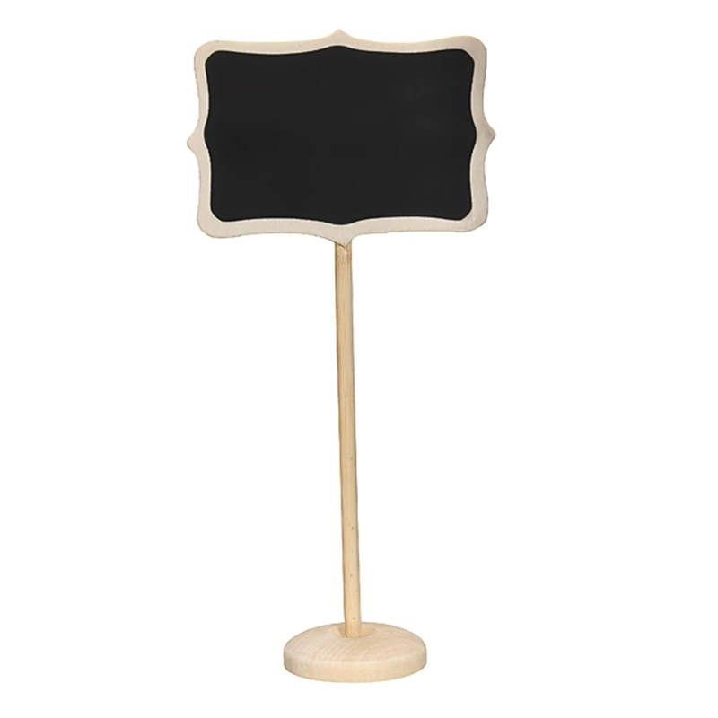 

10pcs/pack Blackboard Rectangle Shape Chalkboard Wordpad Message Note Board Holder Clip Notice Number Tag Board Wedding Decor