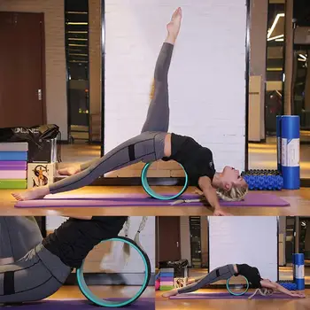 

Environmentally Friendly Anti-pressure Yoga Circle Yoga Auxiliary Wheel Yoga Drum Dharma Wheel Fitness Health Massage
