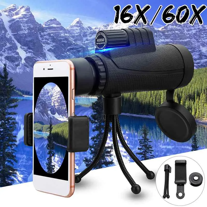 Professional Monocular 40x60 Powerful HD Monocular Zoom