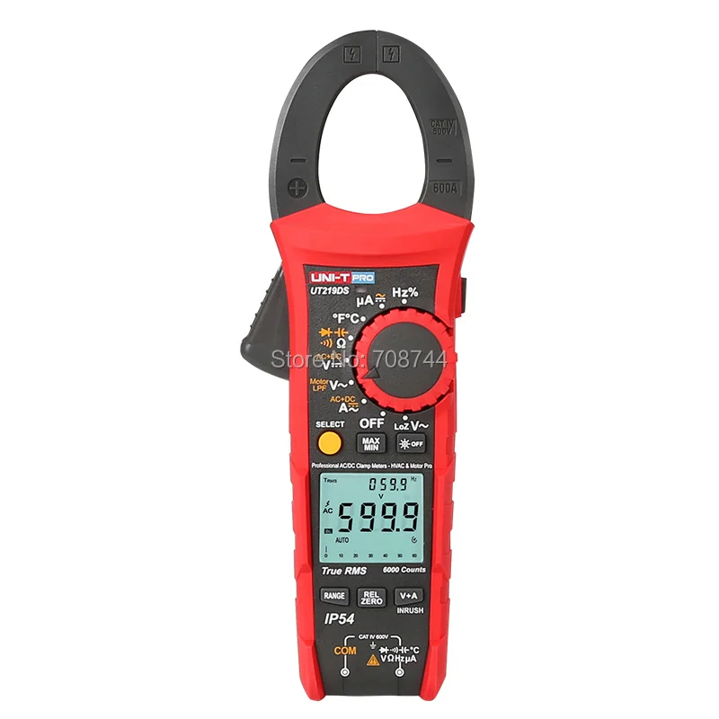 UNI T UT219DS True RMS Профессиональный клещи IP54 пыли/водонепроницаемый цифровой