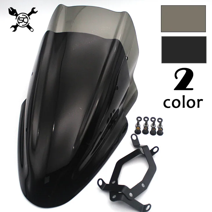 

Motorcycle Sports WindScreen Windshield Viser VIsor new style Fits For Kawasaki Z650 2017 2018 2019 17'-19' Z 650