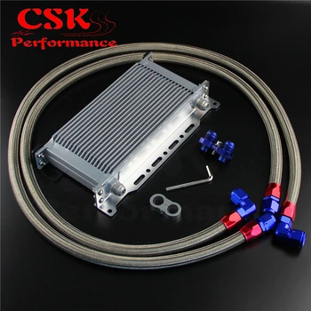 

19 Row Oil Cooler w/ Bracket Kit Fits For BMW E36/E46 M3 135/E90 335/640/740 X1/Z4